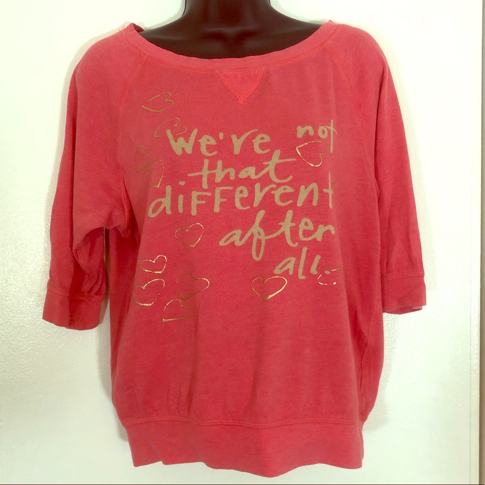 Coral Graphic Sweatshirt/Crew Neck